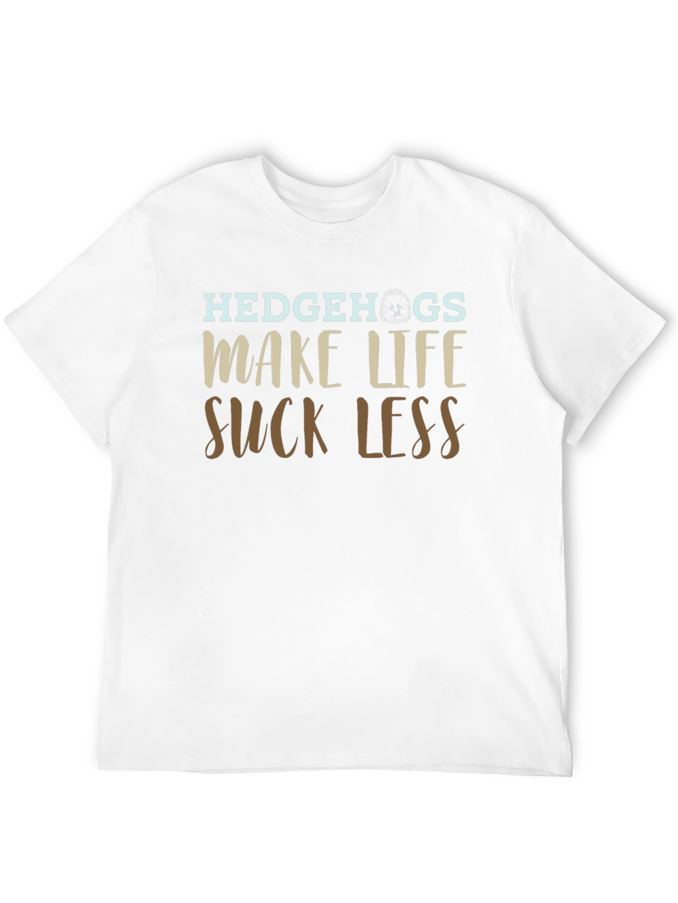Black Hedgehogs Make Life Suck Less Graphic T-Shirt view 12