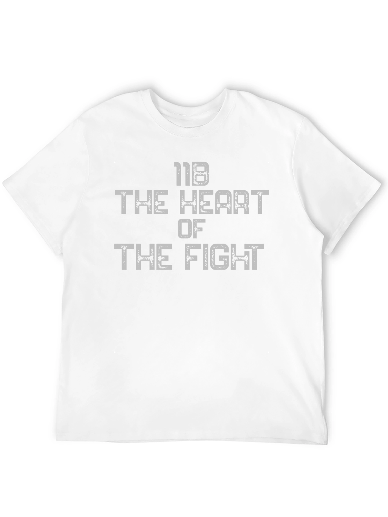 Black 118 The Heart of The Fight T-Shirt - Black Cotton Tee view 12