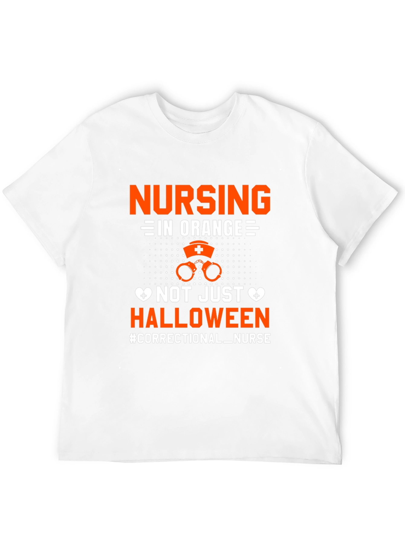 Black Correctional Nurse Halloween T-Shirt view 12