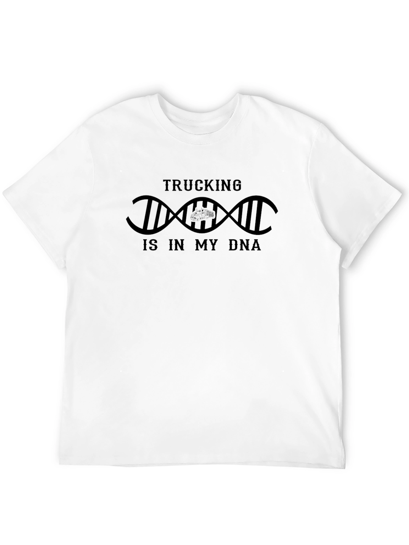 Black Trucking Is In My DNA Graphic T-Shirt view 12