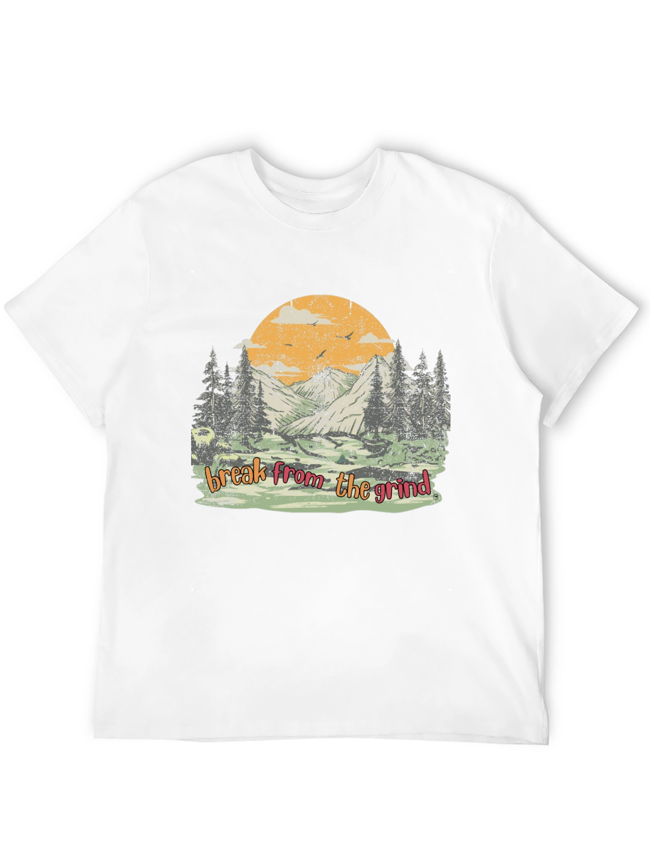 Black Nature Scene Tee - Break From The Grind view 12