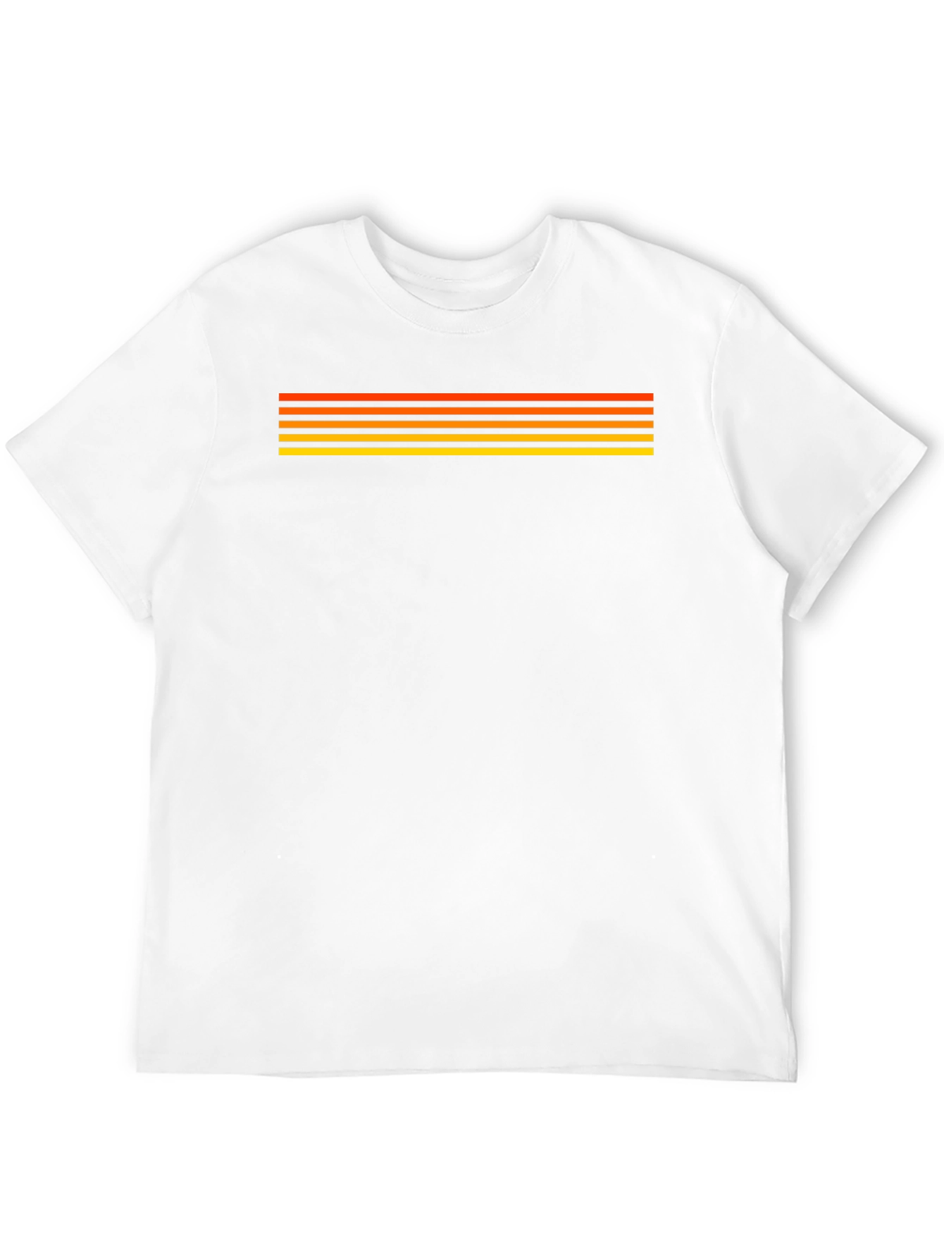 Black Retro Stripe Tee - Black Cotton Blend Shirt view 12