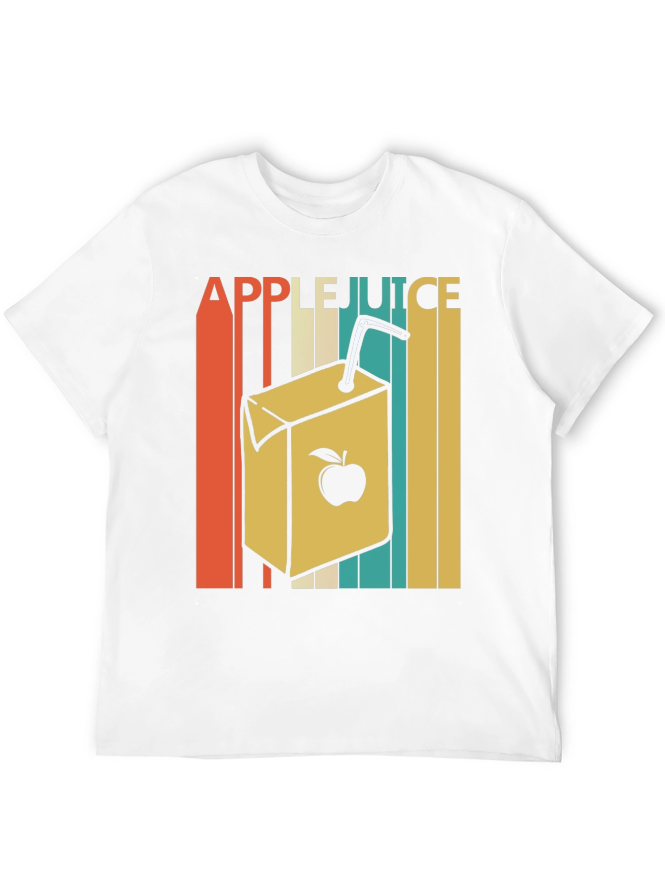 Black Retro Apple Juice T-Shirt view 12