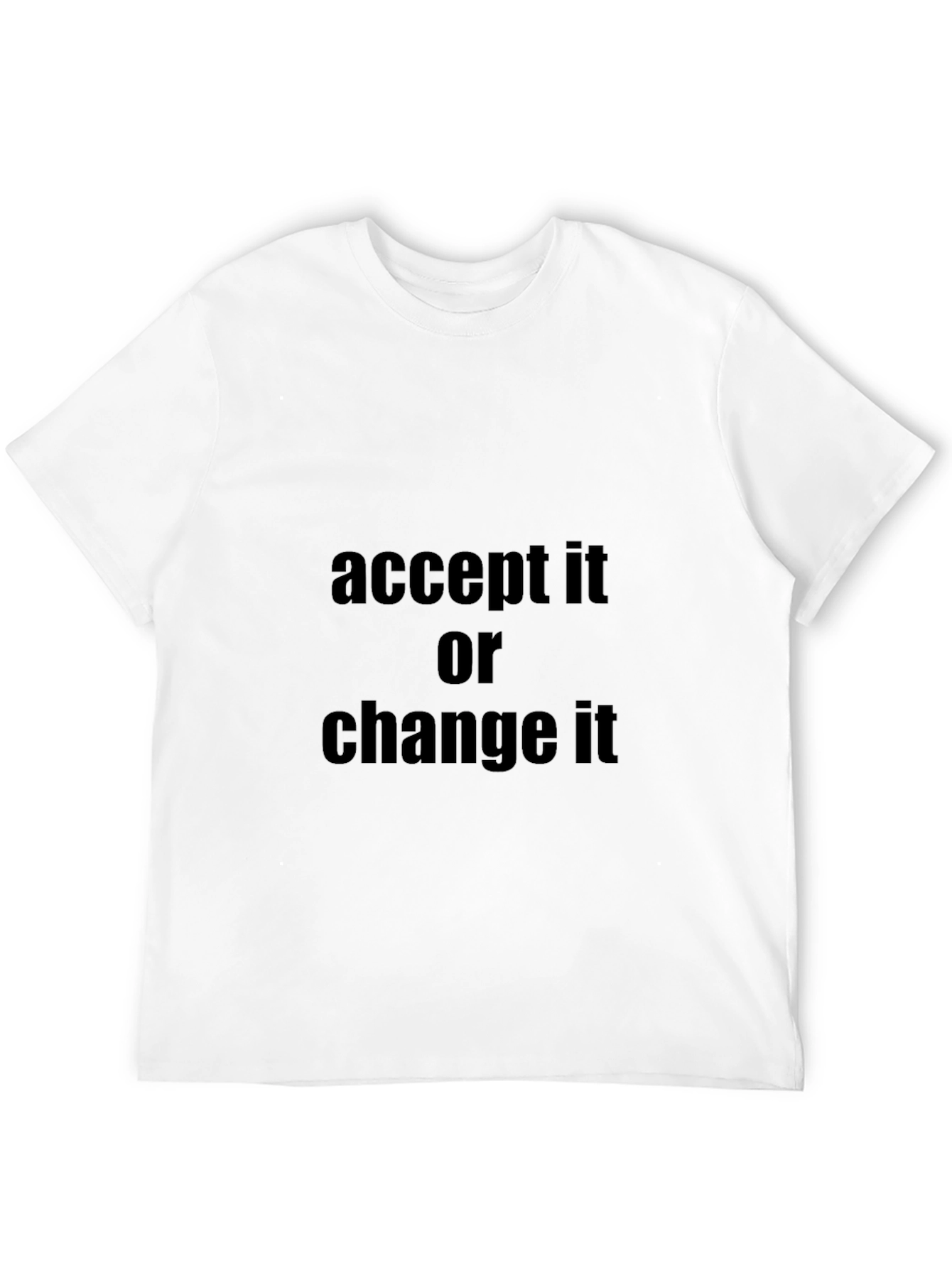 Black Accept It or Change It - Black Graphic Tee view 12