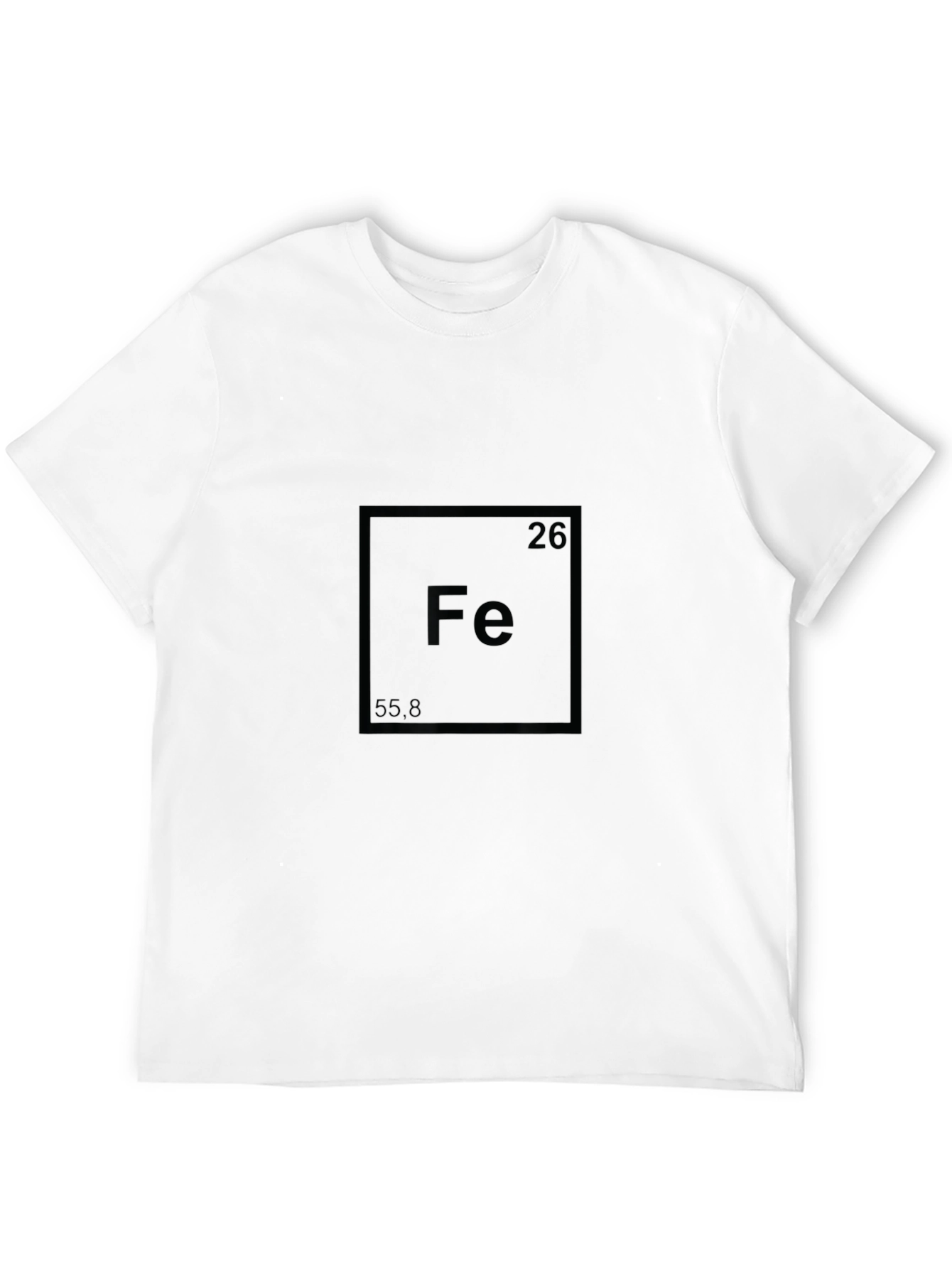 Black Iron Element Periodic Table T-Shirt - Cool Science Tee view 12