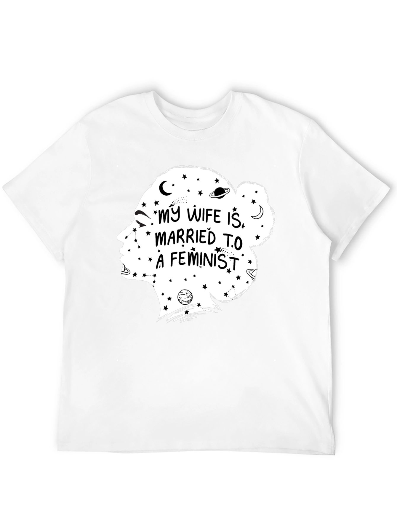 Feminist Wife Graphic Tee - Black Crewneck - 12