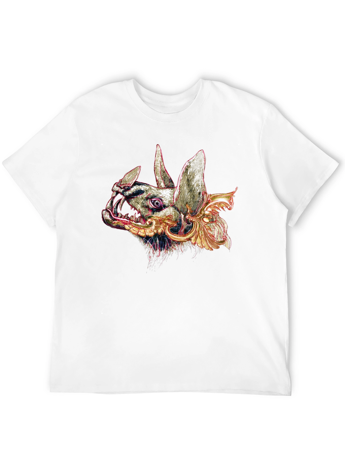 Black Graphic Bat T-Shirt - Black view 12