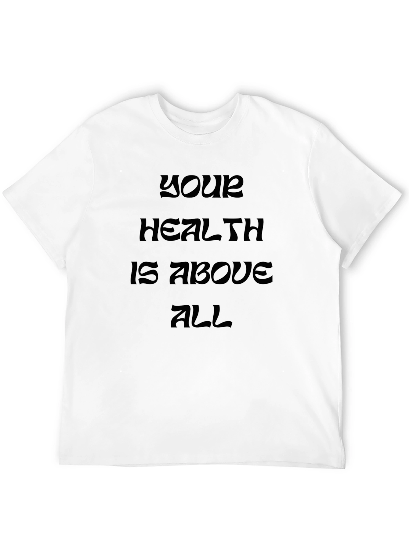 Black Health is Above All Black T-Shirt view 12