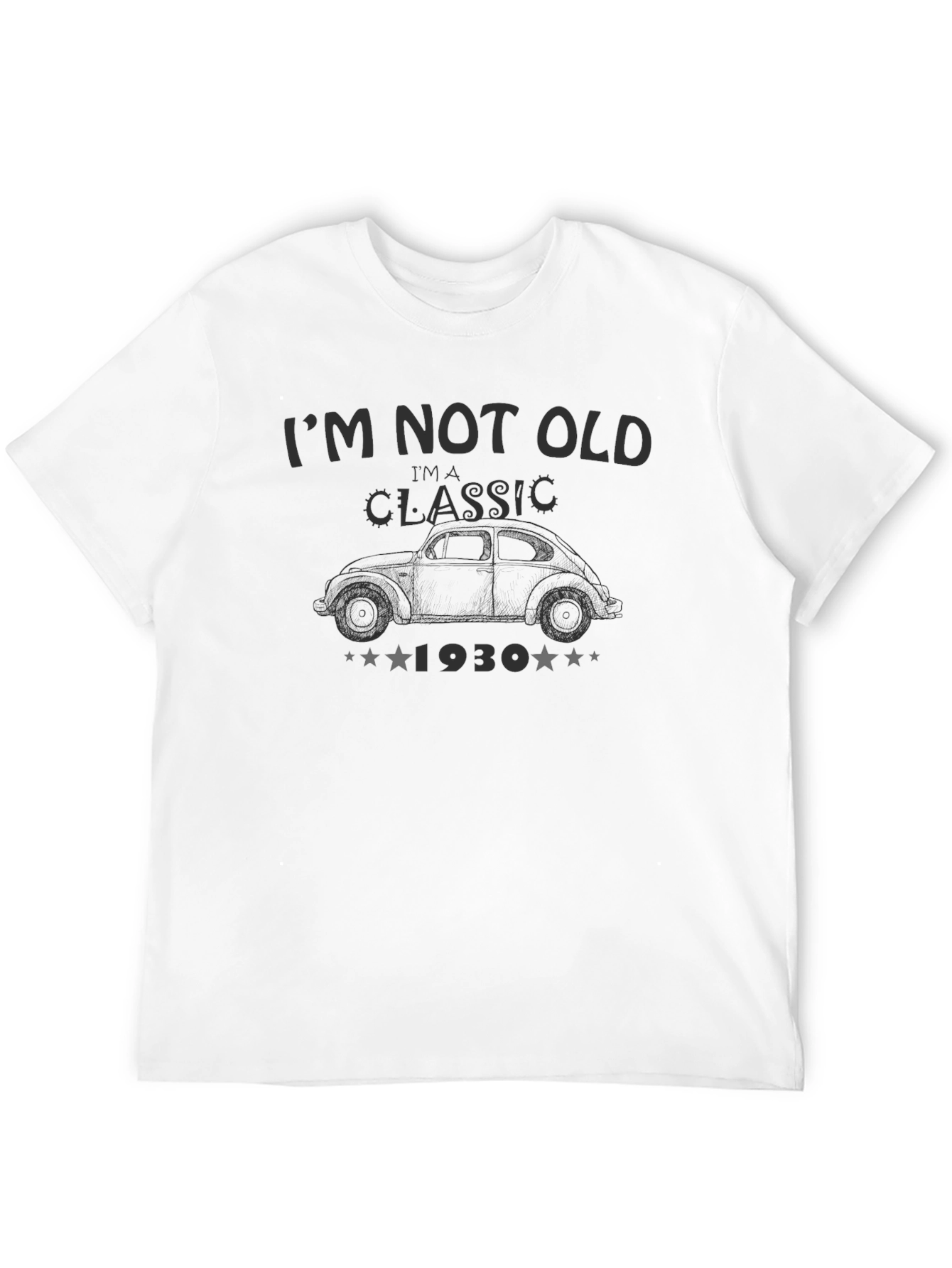 Black Classic 1930 Car T-Shirt - I'm Not Old, I'm a Classic! view 12
