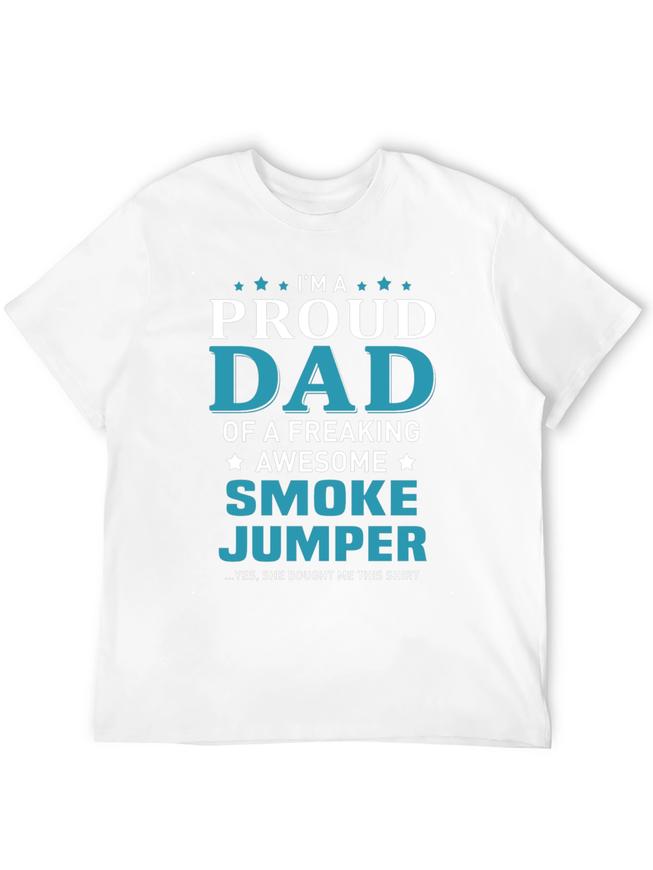 Black Proud Smoke Jumper Dad Graphic T-Shirt view 12