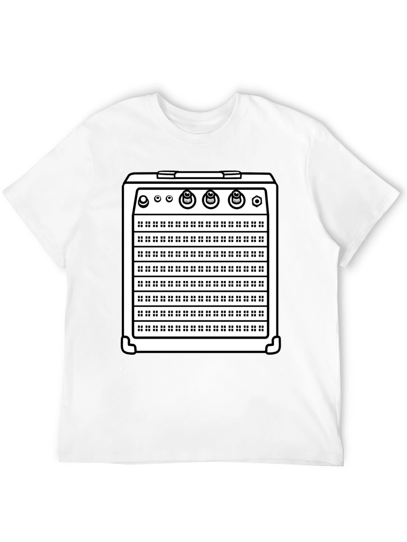 Black Amp Graphic Tee - Musician's Black T-Shirt view 12