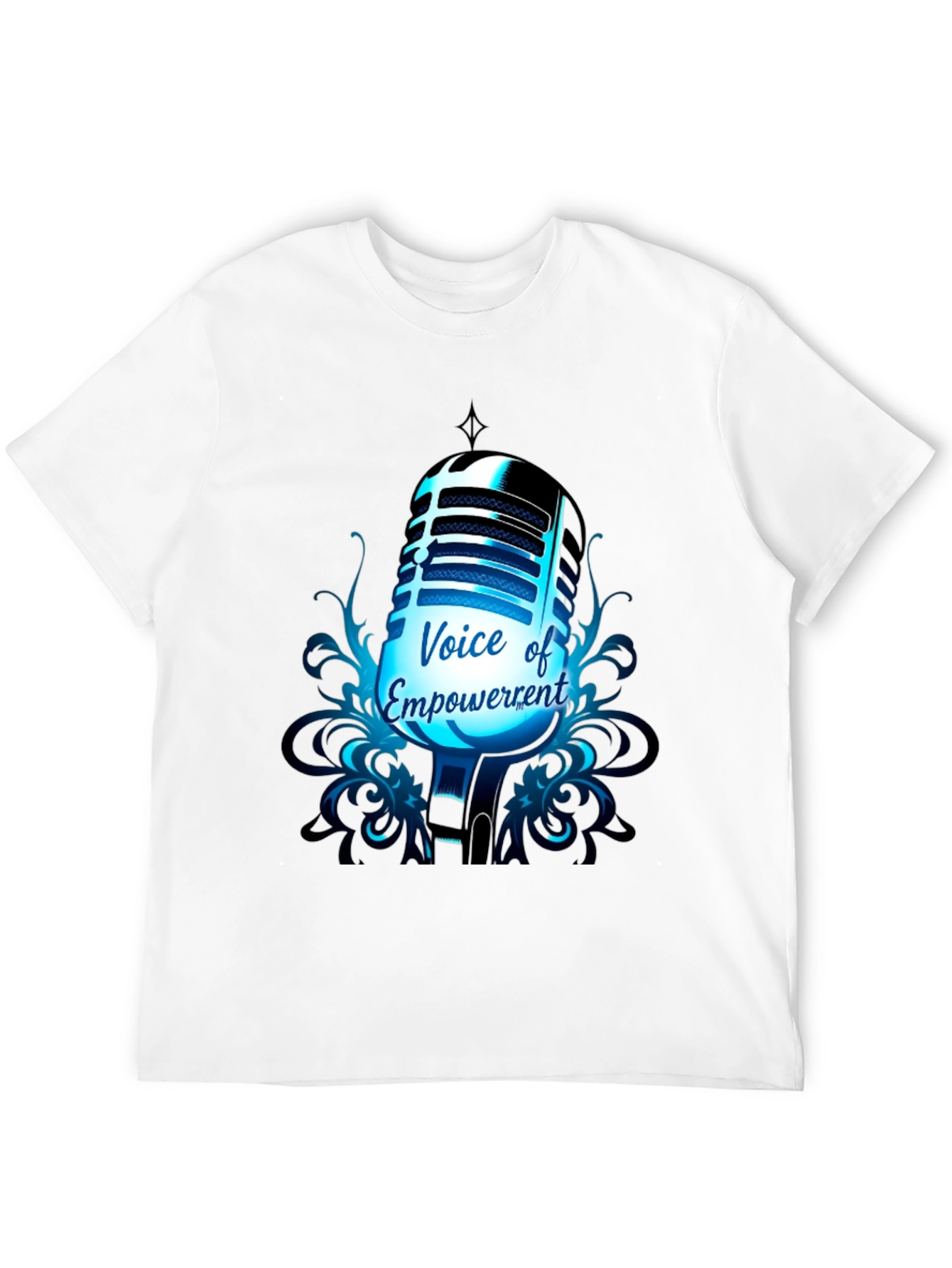 Black Voice of Empowerment T-Shirt: Retro Microphone Graphic Tee view 12