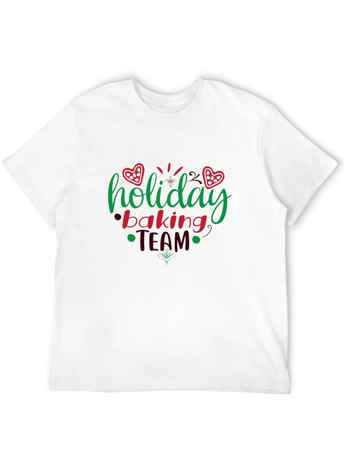 Black Holiday Baking Team Graphic T-Shirt view 12