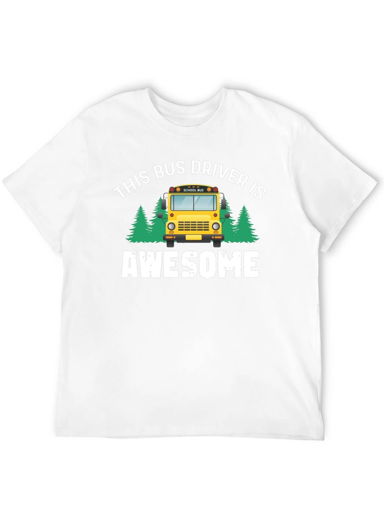Black Awesome Bus Driver Graphic T-Shirt view 12