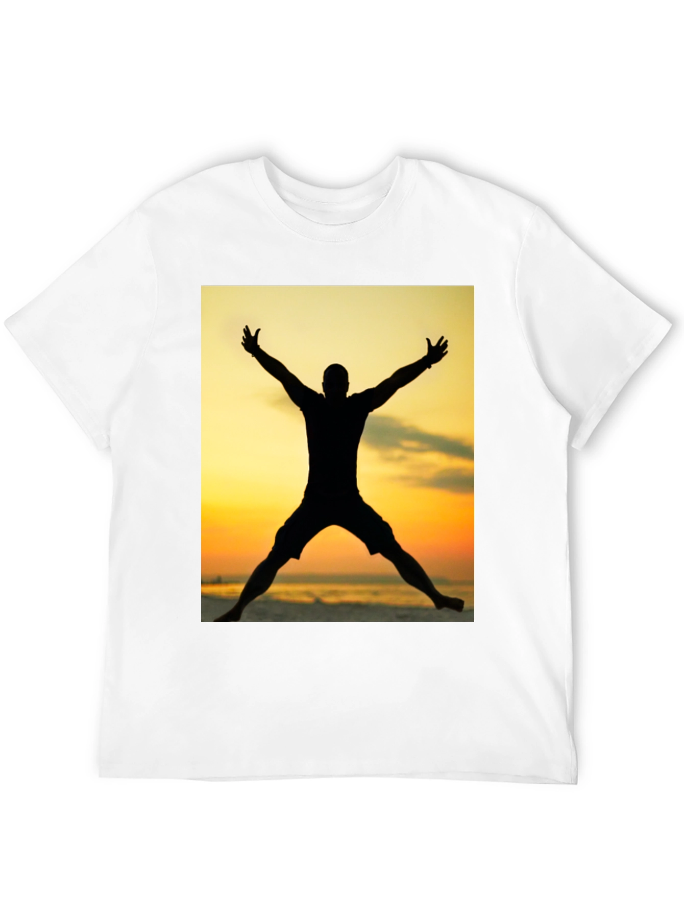 Black Silhouette Sunset Graphic Tee - Black view 12