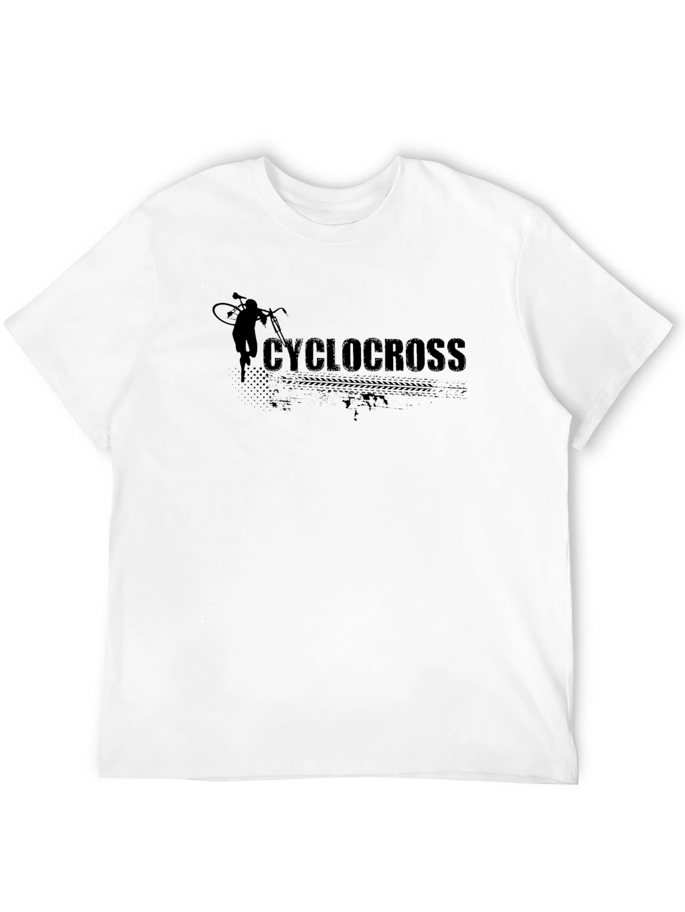 Black Cyclocross T-Shirt - Black Graphic Tee view 12