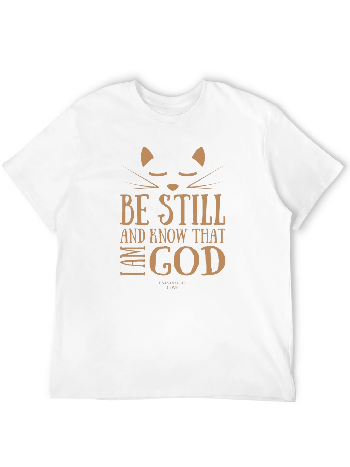 Black Be Still and Know God T-Shirt | Relaxed Fit Cotton Tee view 12