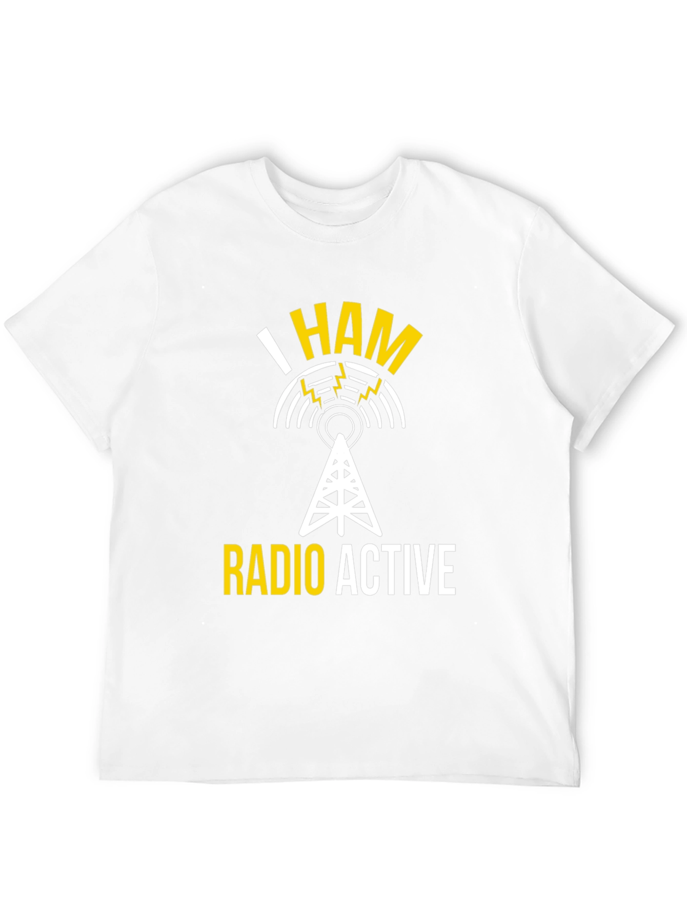Black I HAM Radio Active T-Shirt view 12