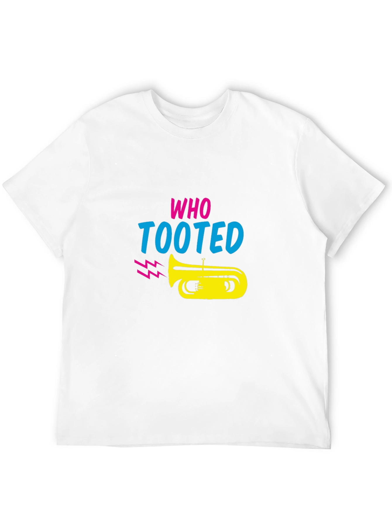 Black Who Tooted T-Shirt - Funny Music Graphic Tee view 12