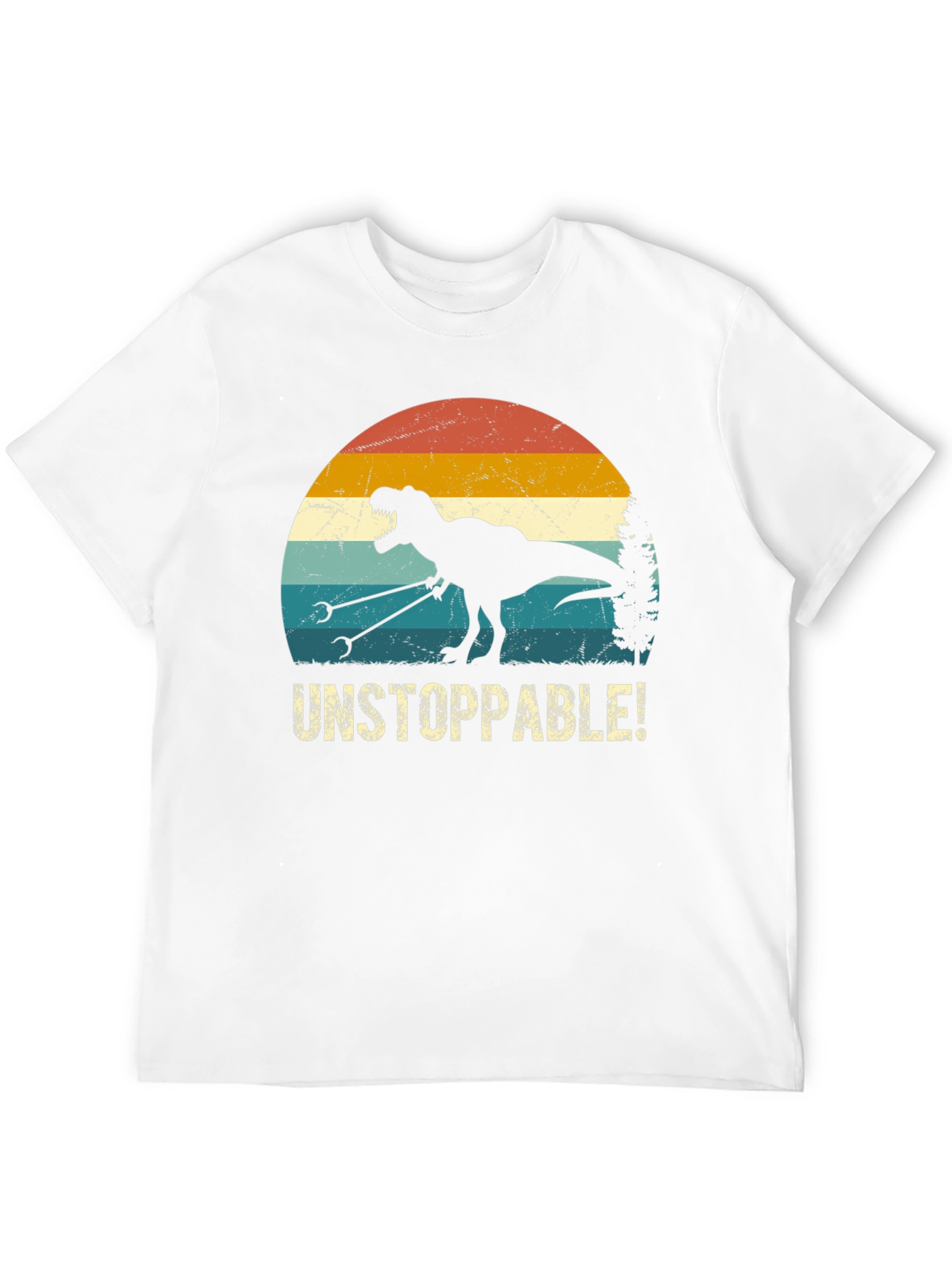 Black Unstoppable Dino T-Shirt view 12