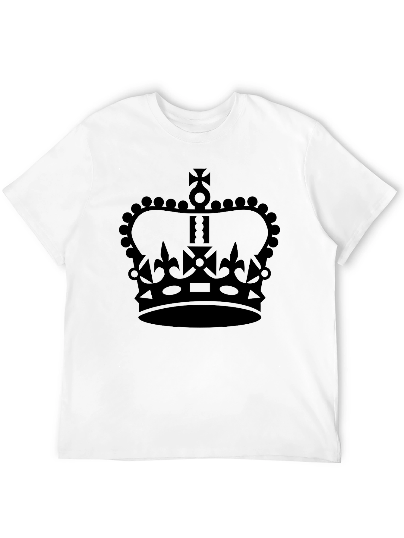 Black Crown Graphic Black Tee - Stylish Men's T-Shirt view 12