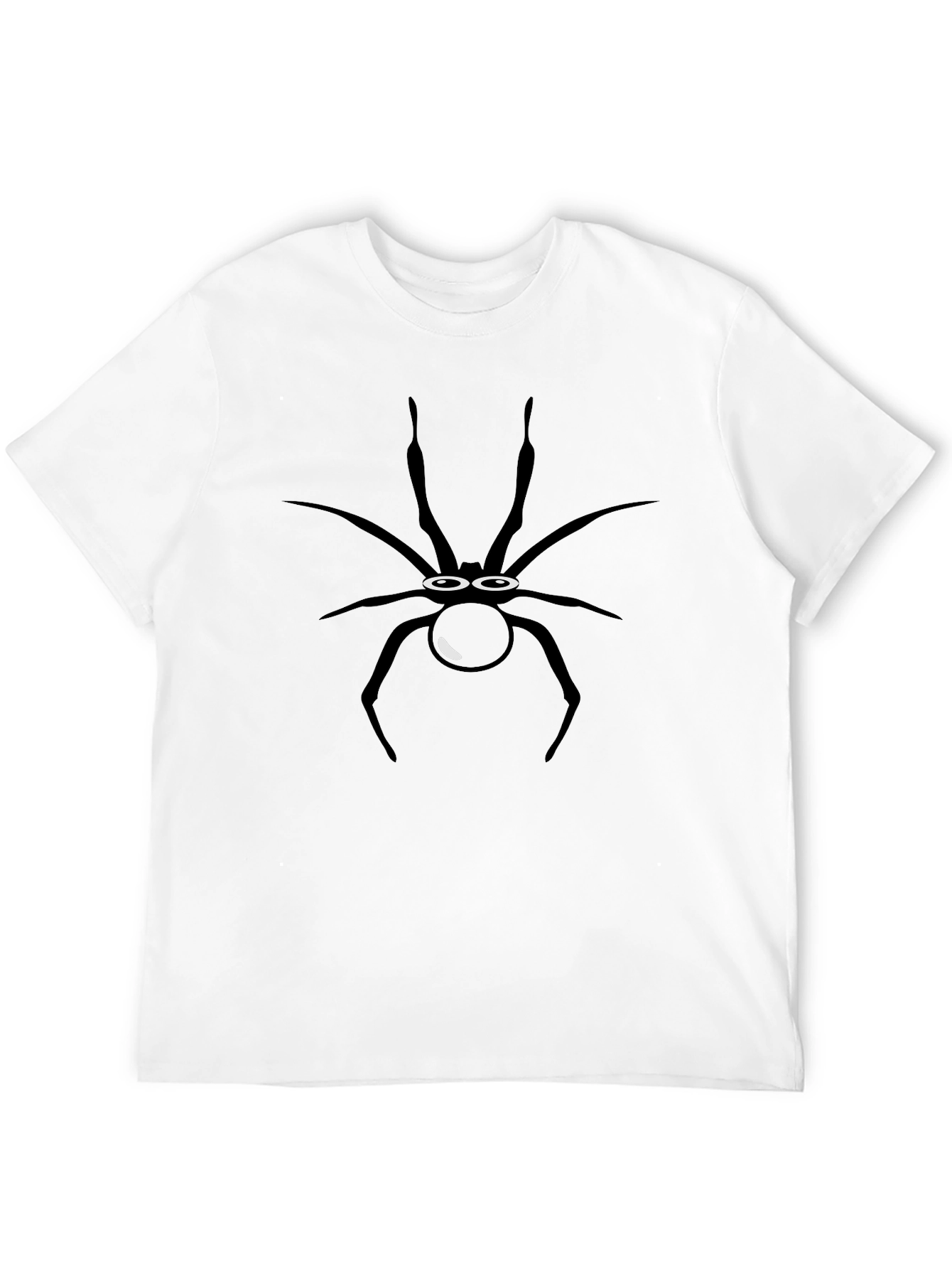 Black Fun Spider Graphic Tee - Black Cotton Shirt view 12