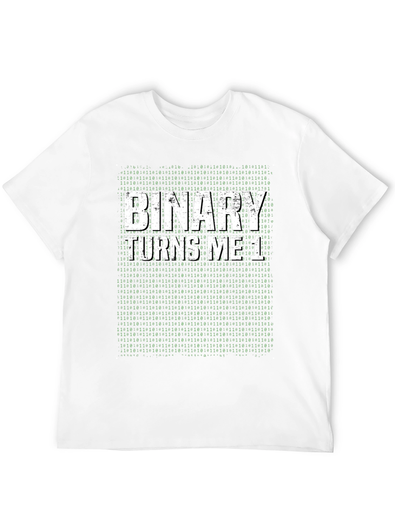 Black Binary Turns Me On Programmer Humor T-Shirt view 12