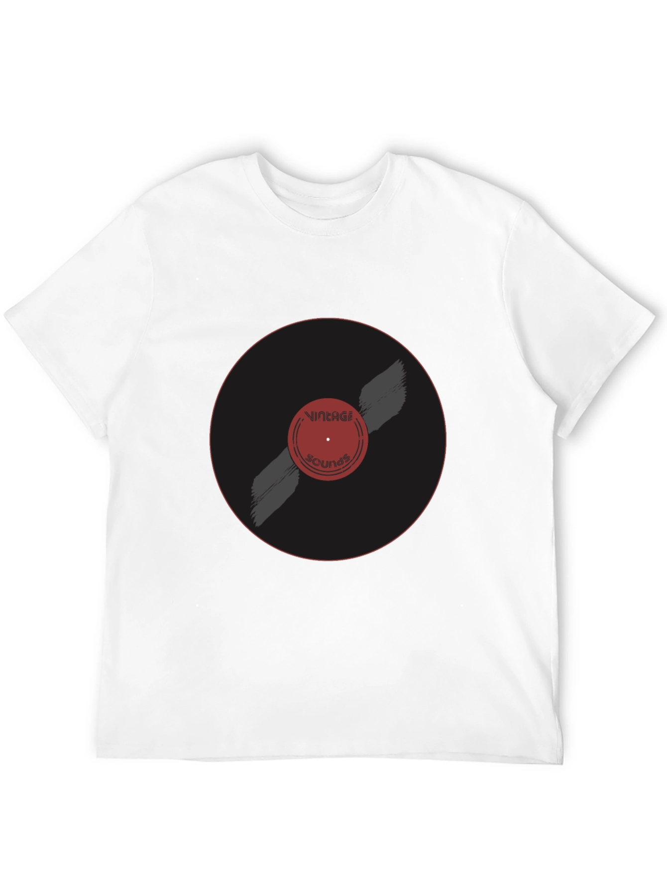 Black Vintage Sounds T-Shirt | Retro Music Tee view 12