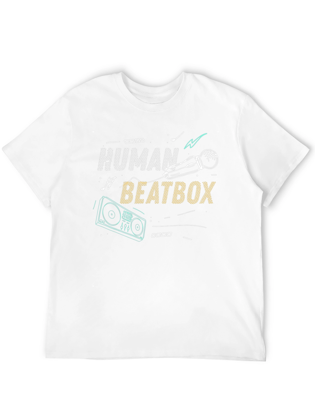 Black Human Beatbox Graphic T-Shirt view 12