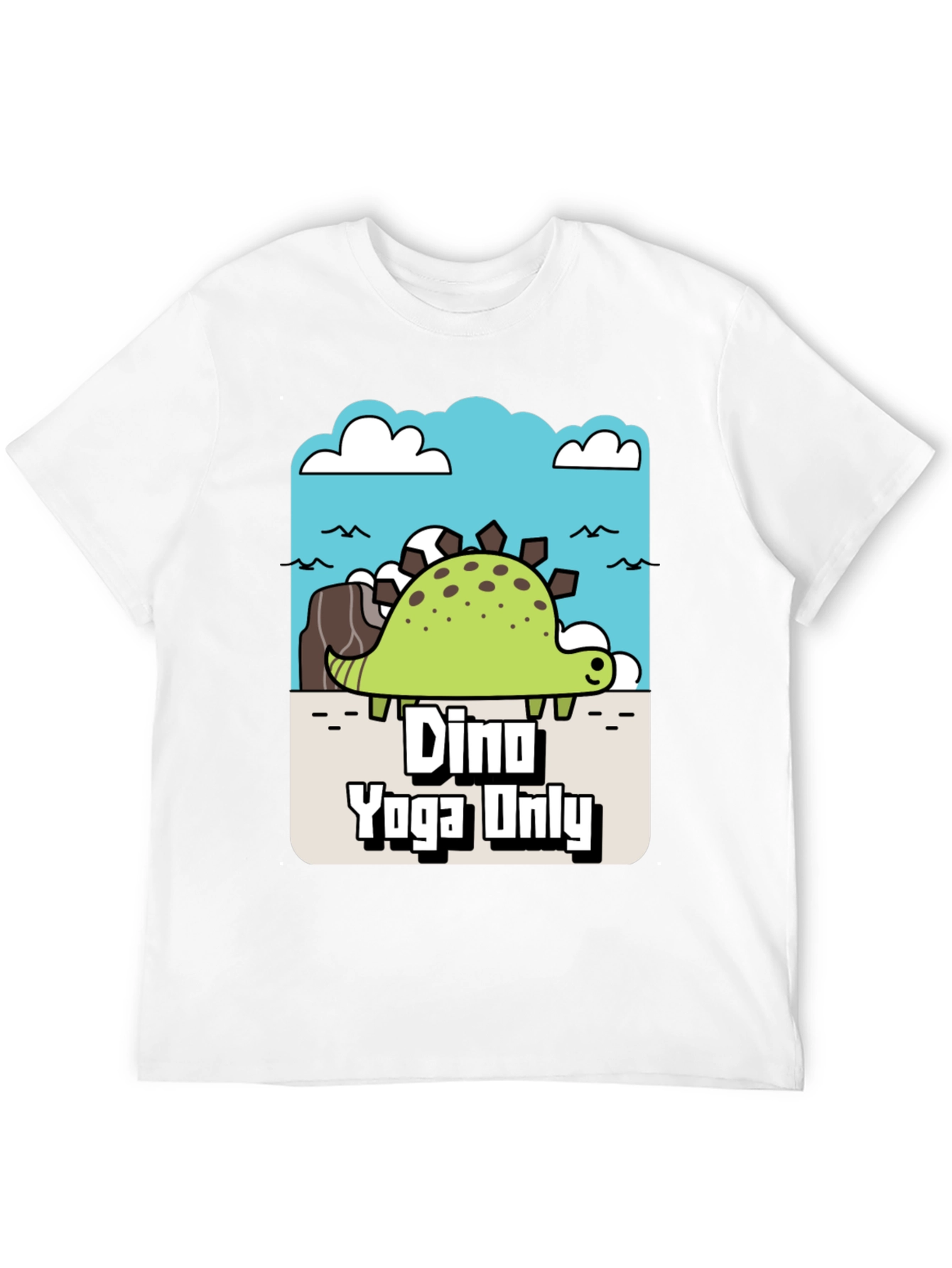 Black Dino Yoga Only Graphic Tee view 12