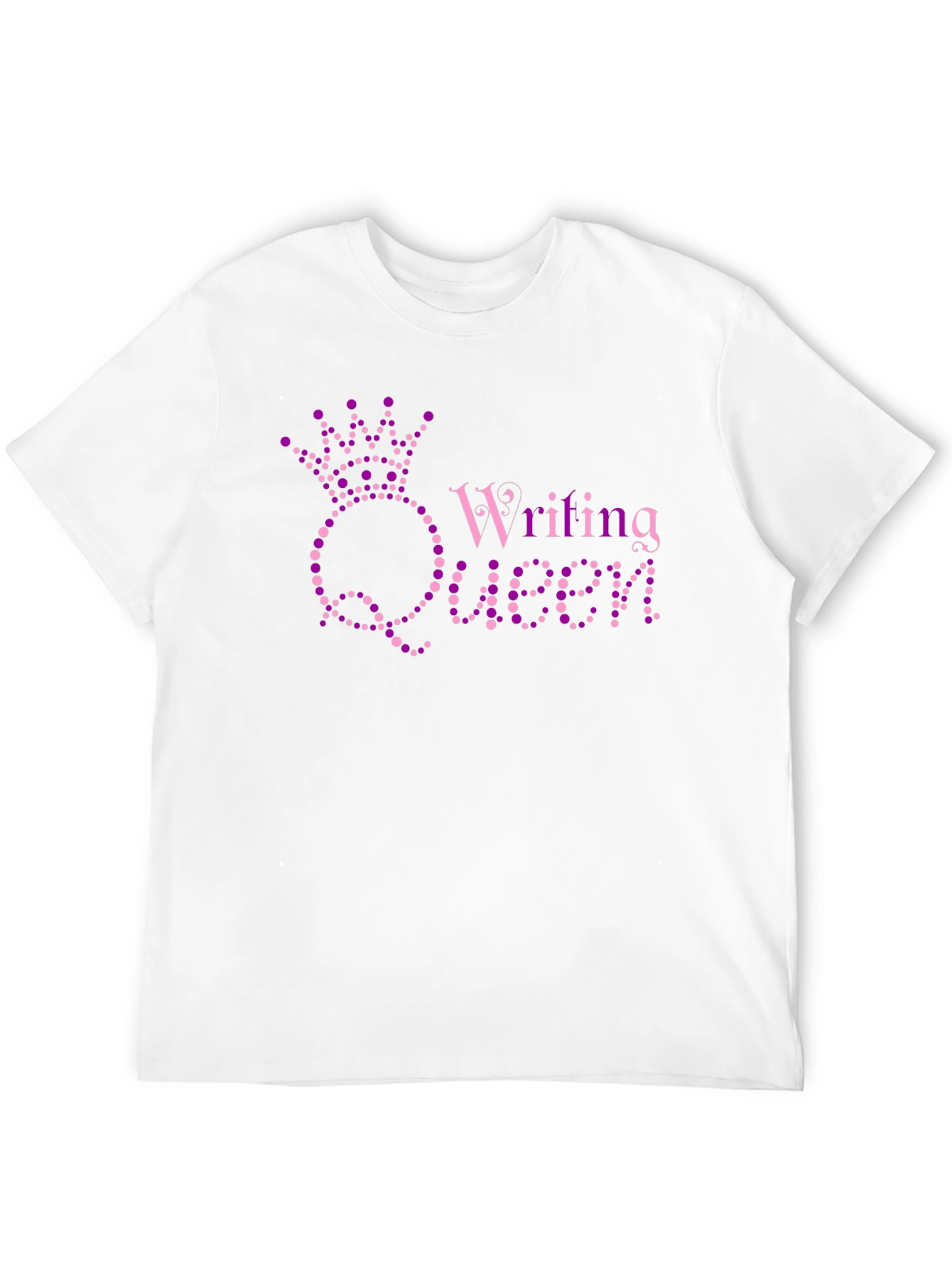 Black Writing Queen Black T-Shirt view 12
