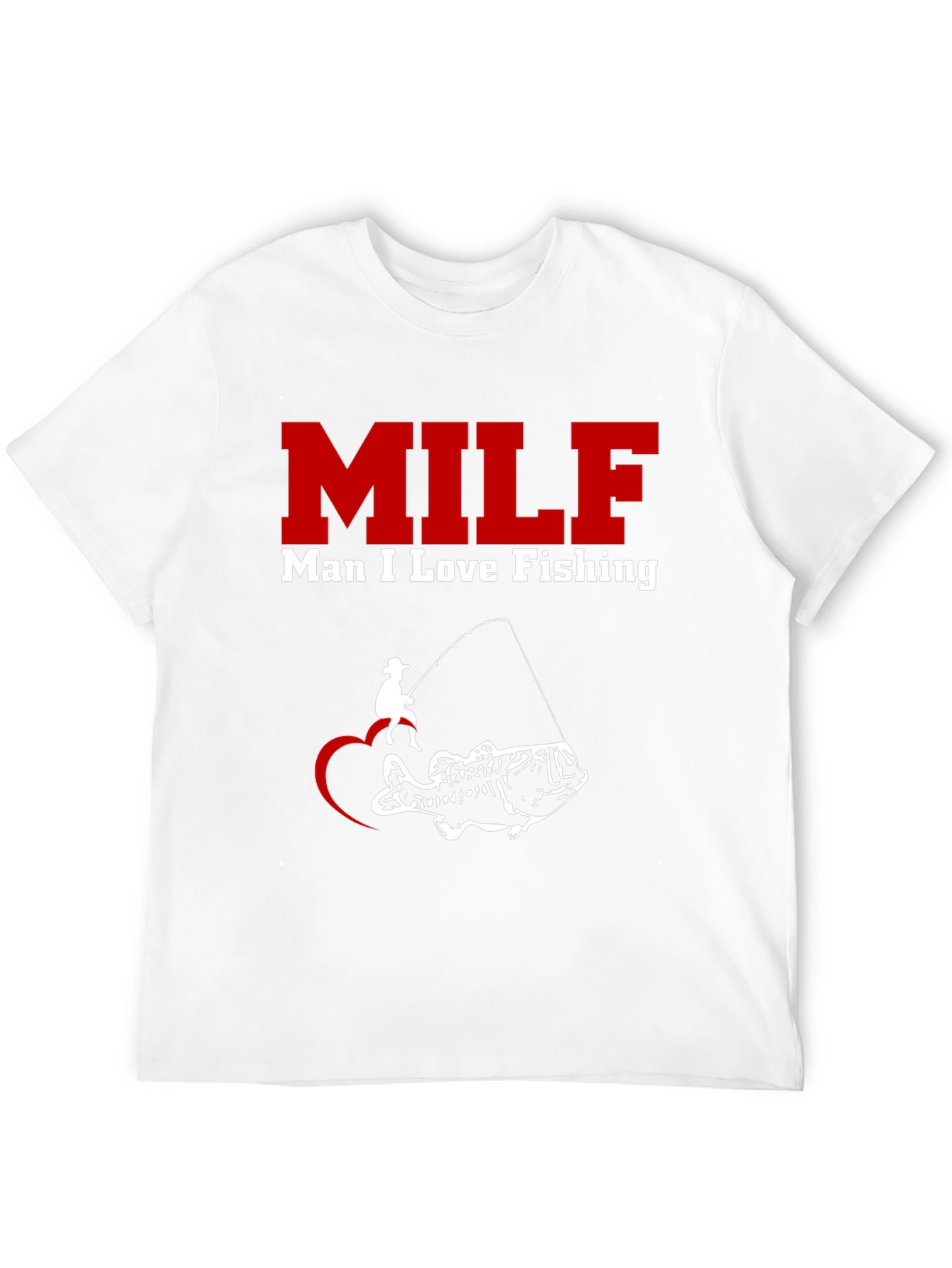 Black MILF Man I Love Fishing Black T-Shirt view 12