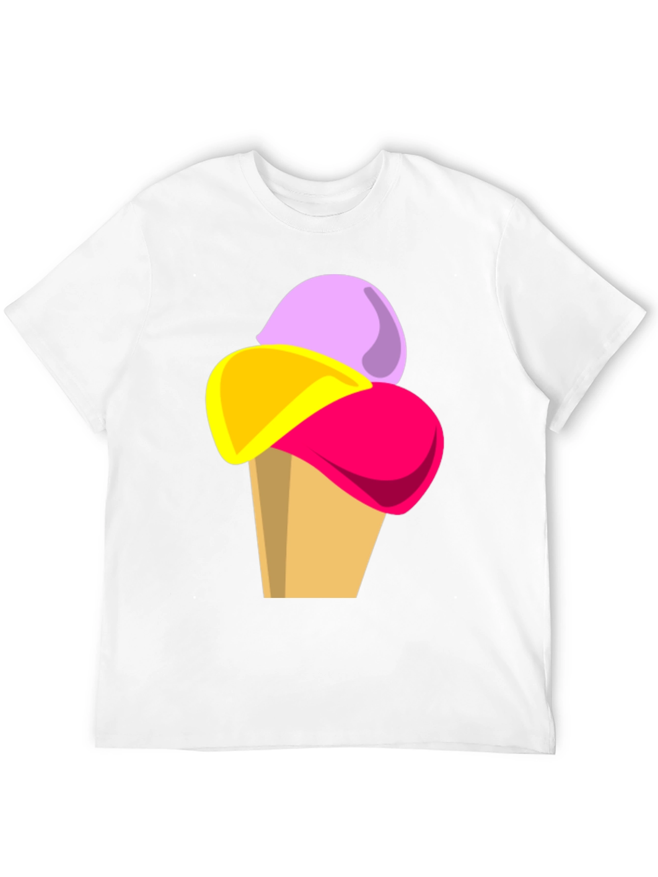 Black Ice Cream Graphic Tee - Fun Casual T-Shirt view 12