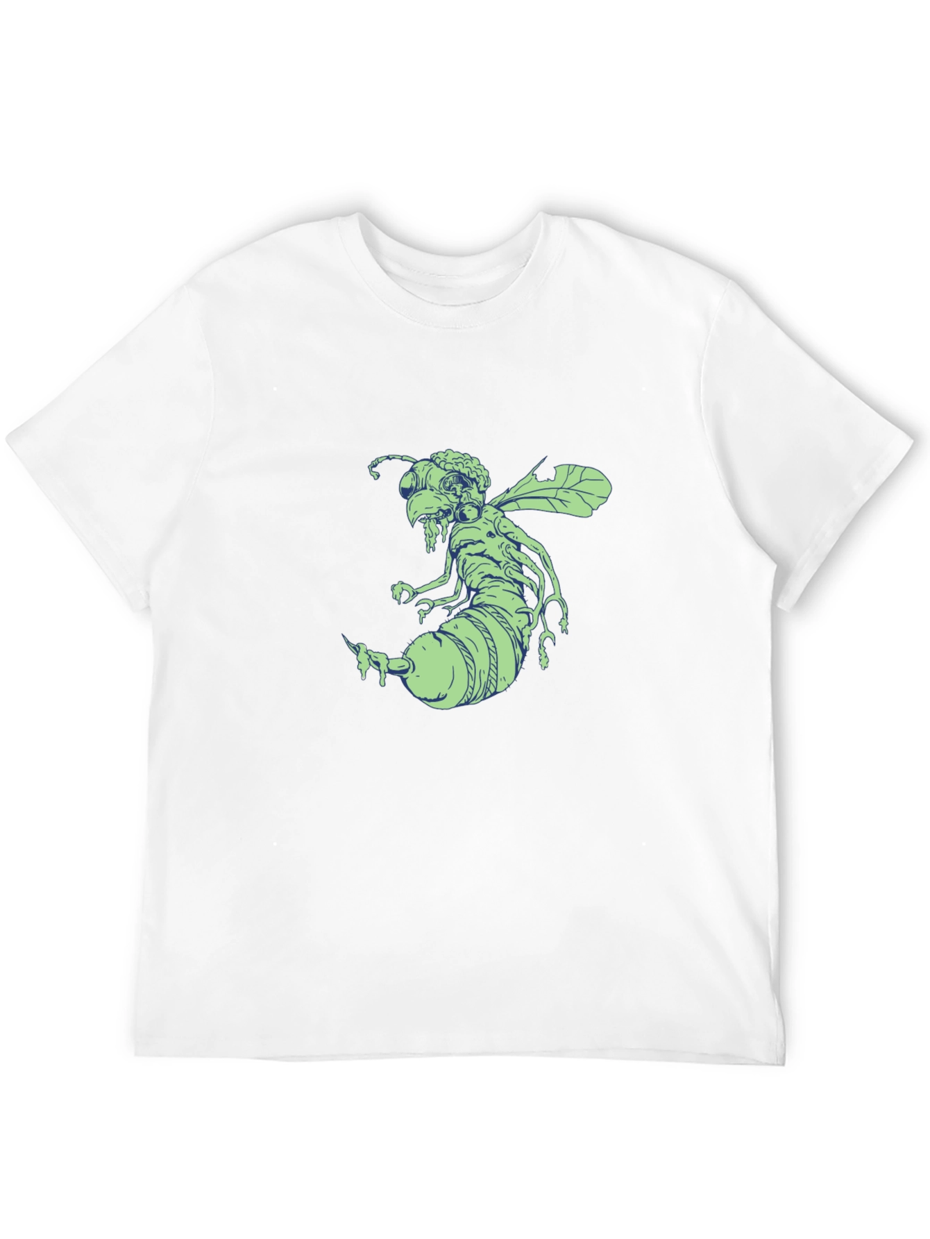 Black Horror Bee Graphic T-Shirt view 12