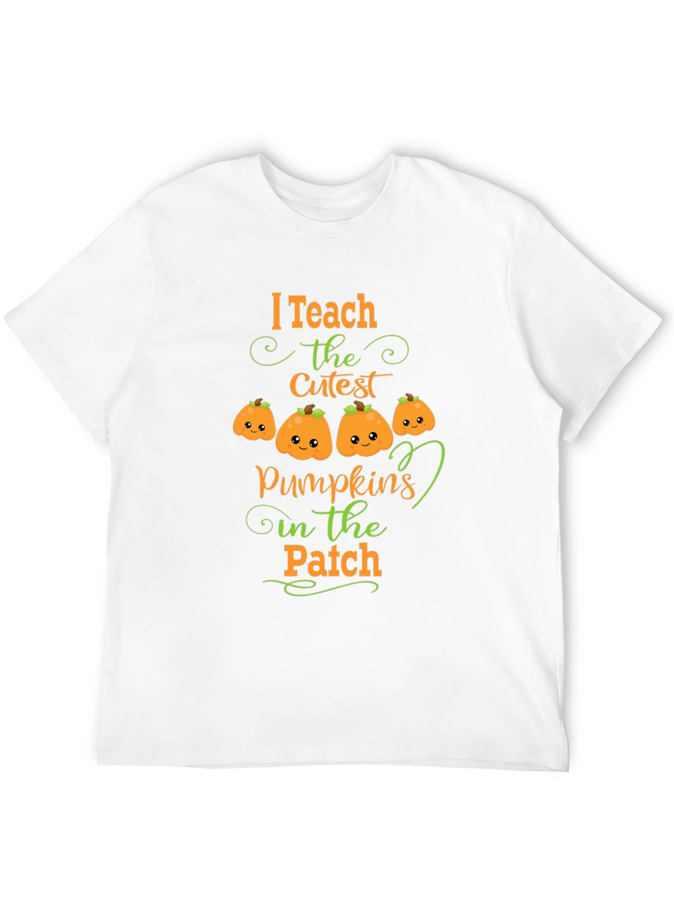 Black I Teach the Cutest Pumpkins T-Shirt view 12