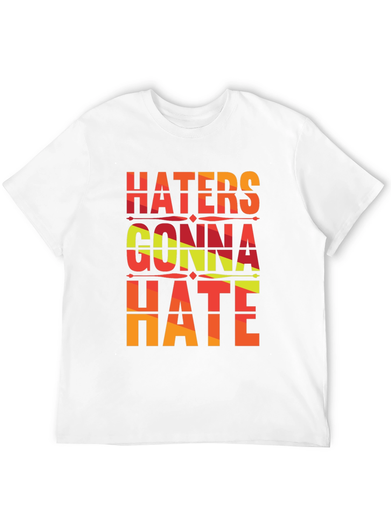 Black Haters Gonna Hate Graphic Tee - Unisex view 12
