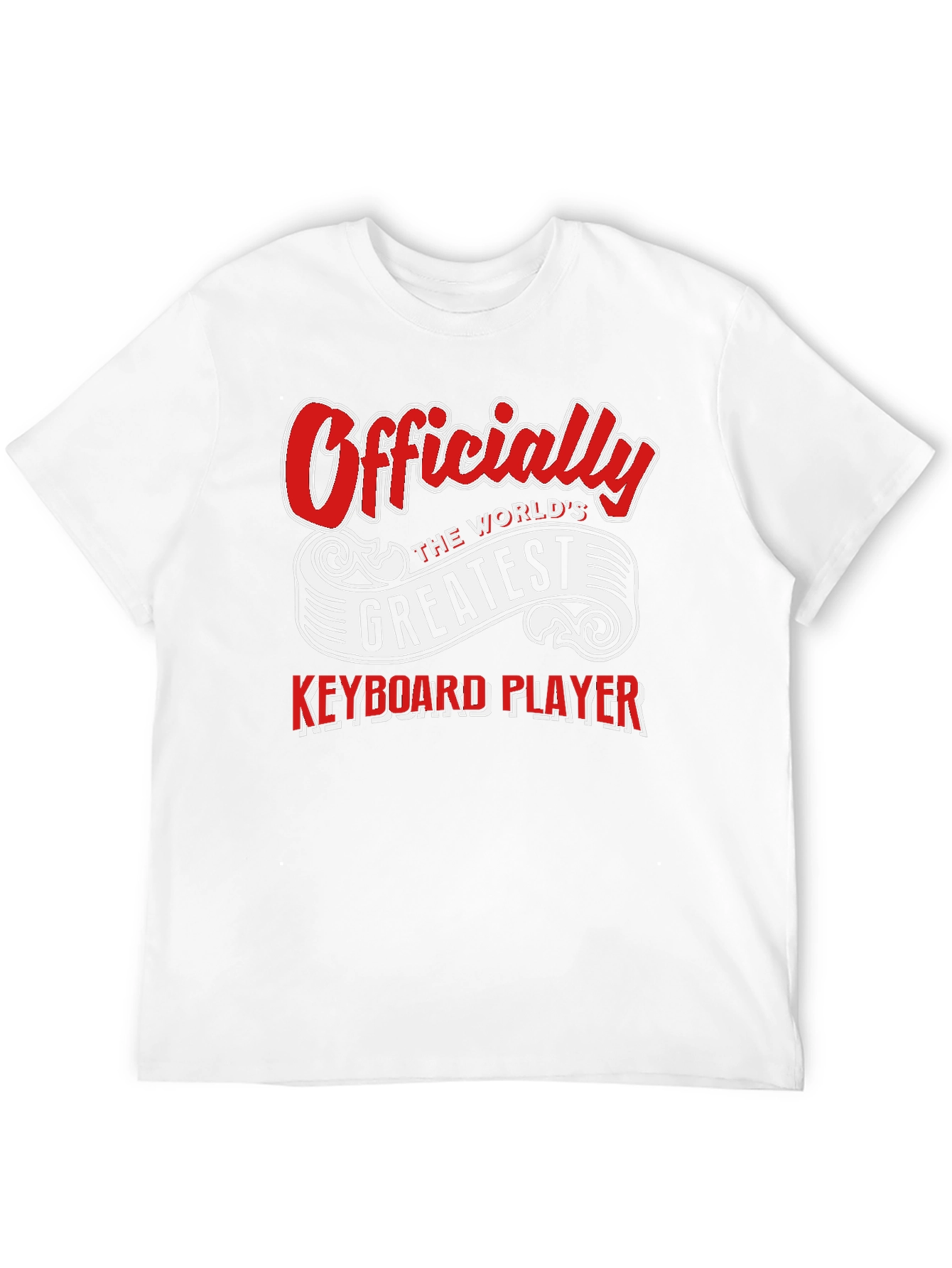 Black World's Greatest Keyboard Player T-Shirt view 12