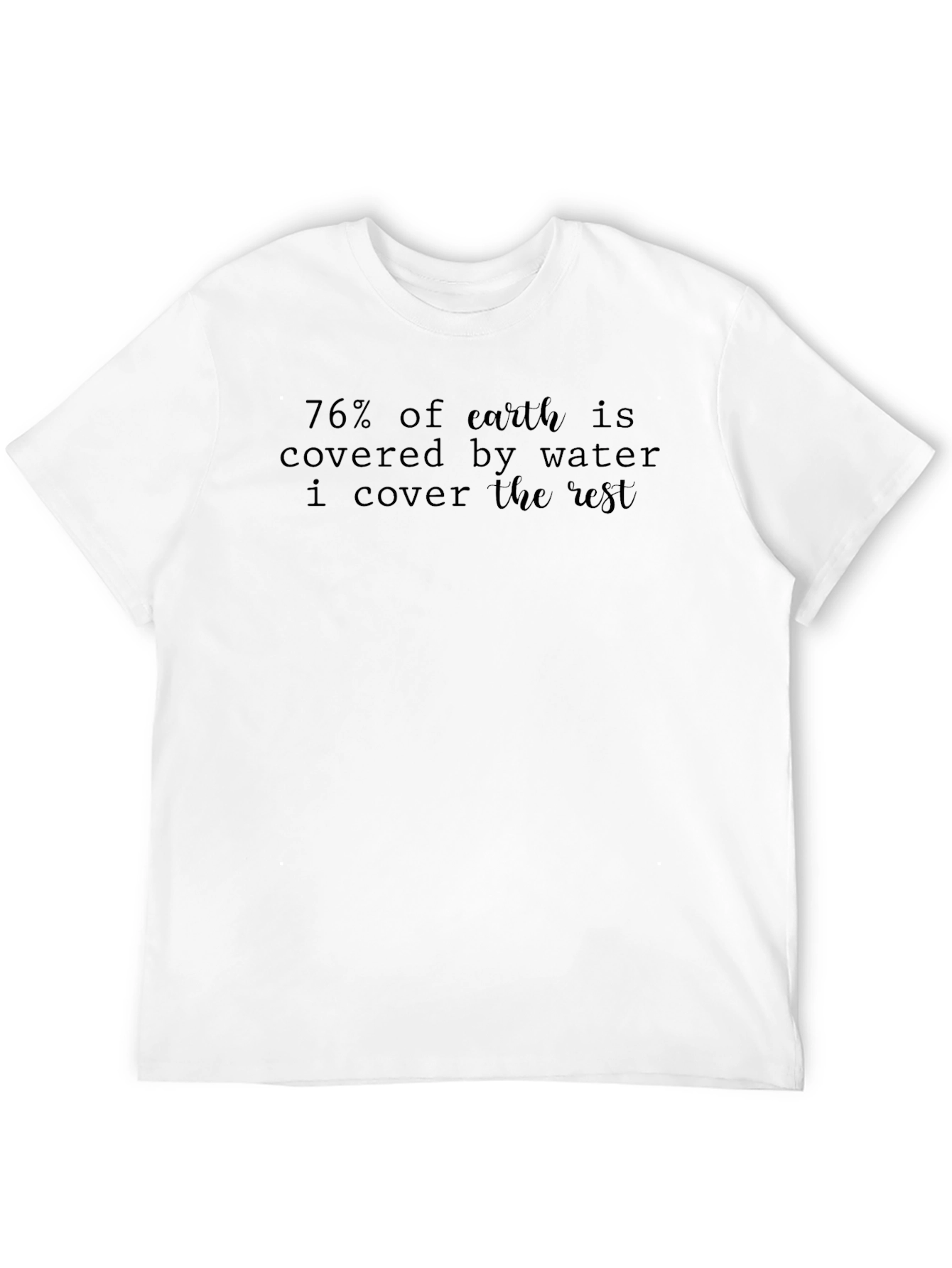 Black Humorous "I Cover the Rest" Graphic Tee view 12