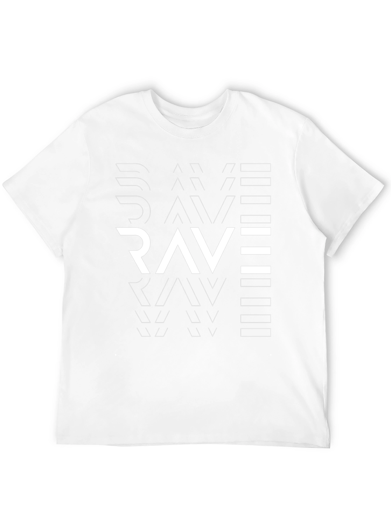 Black Rave Graphic Tee - Black Cotton Blend view 12