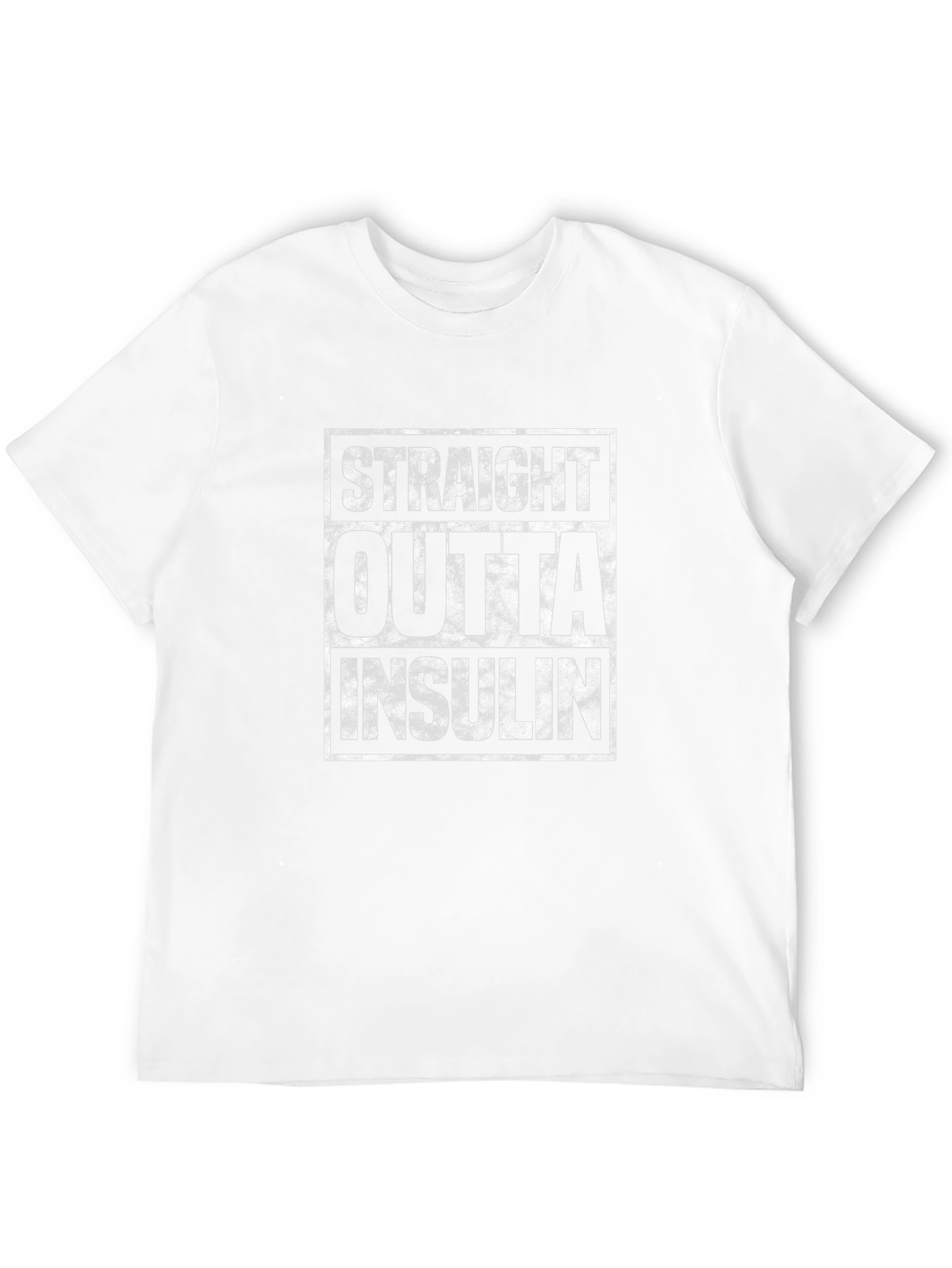 Black Straight Outta Insulin Funny T-Shirt view 12