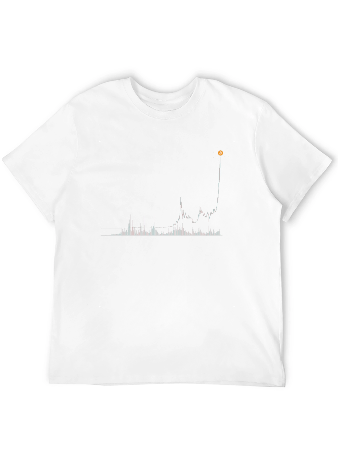 Black Bitcoin Chart Black Tee - Crypto Trend view 12