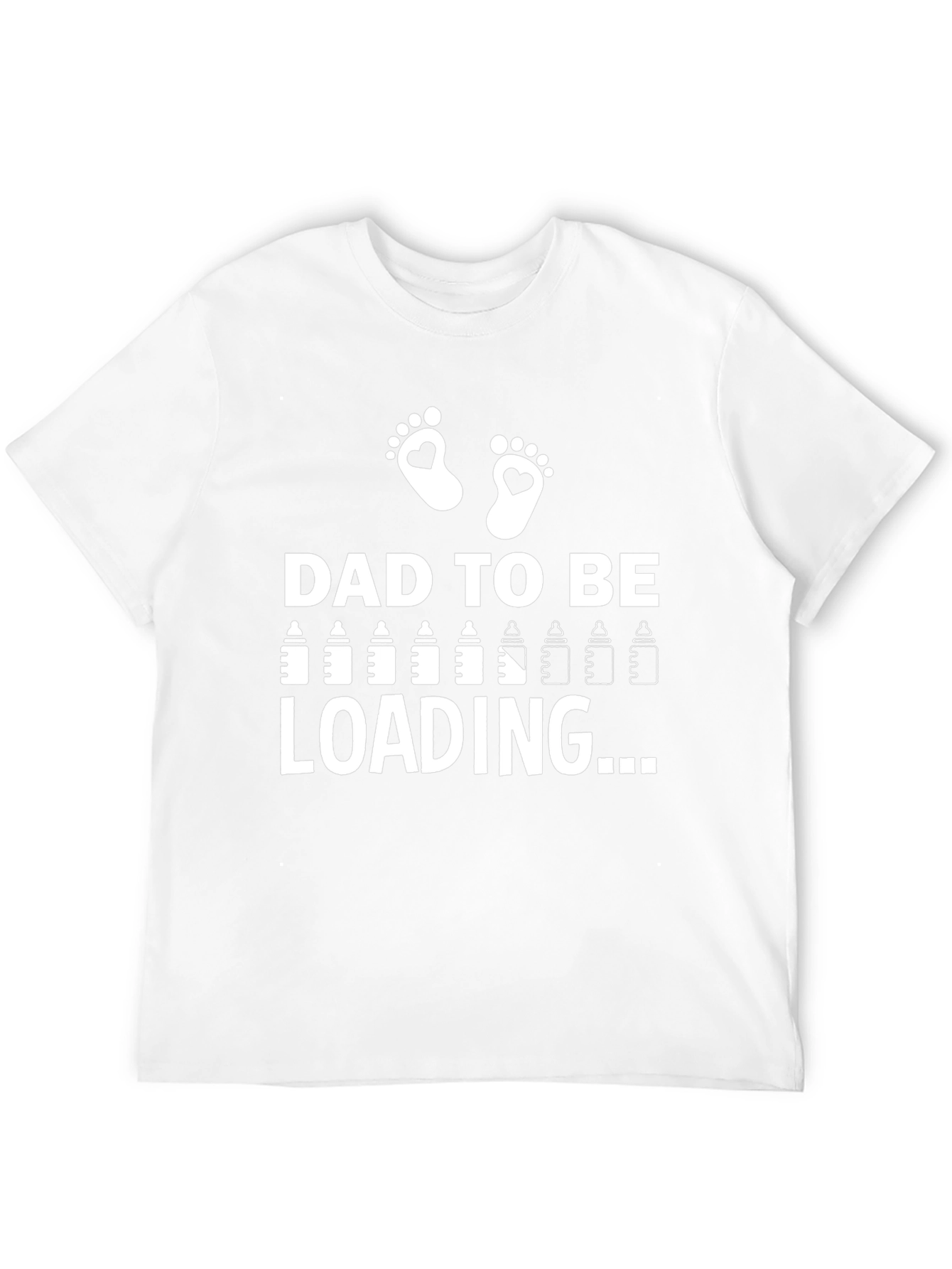 Black Dad to Be Loading T-Shirt - Expecting Father Tee view 12