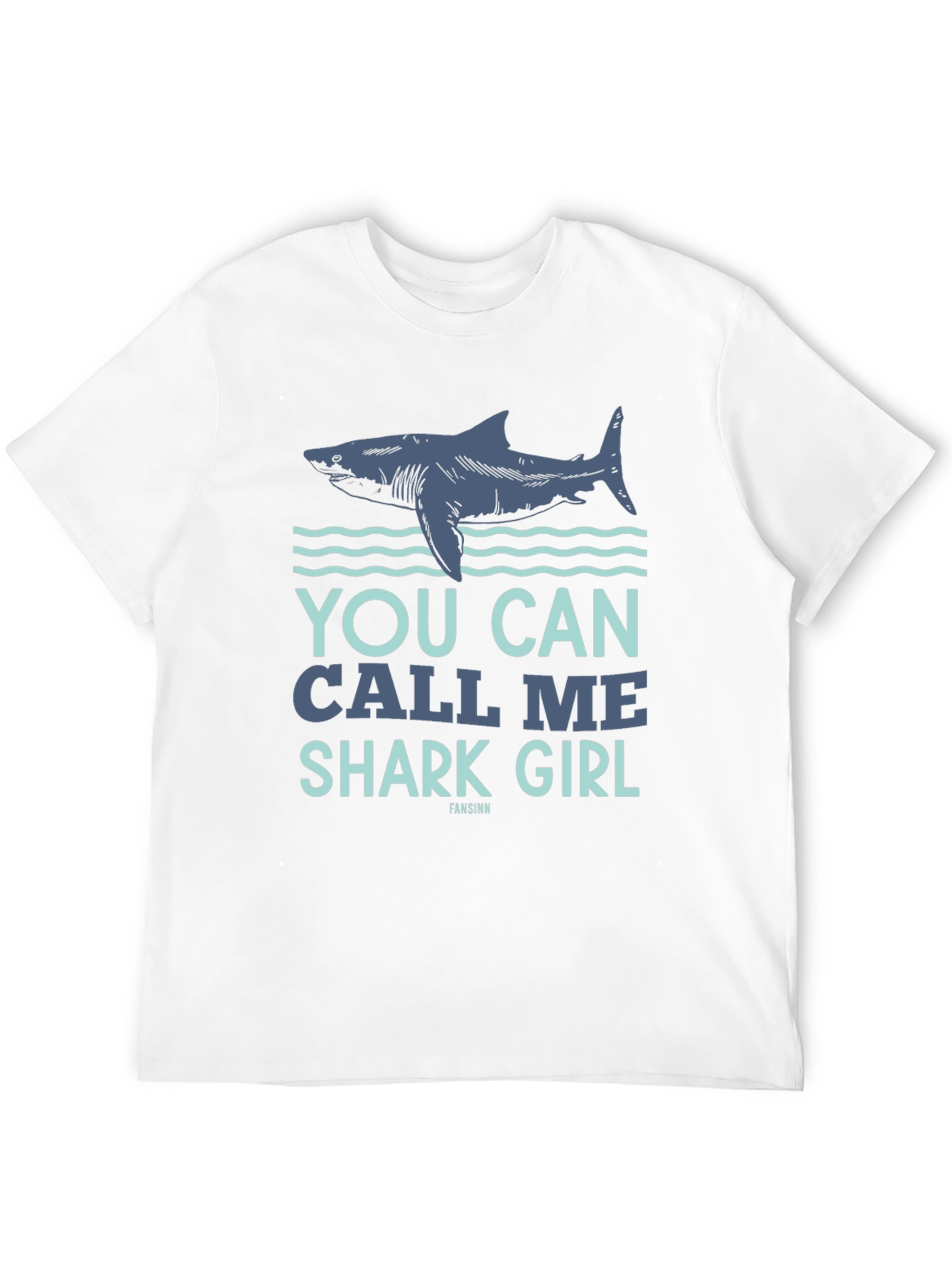 Black You Can Call Me Shark Girl Black T-Shirt view 12