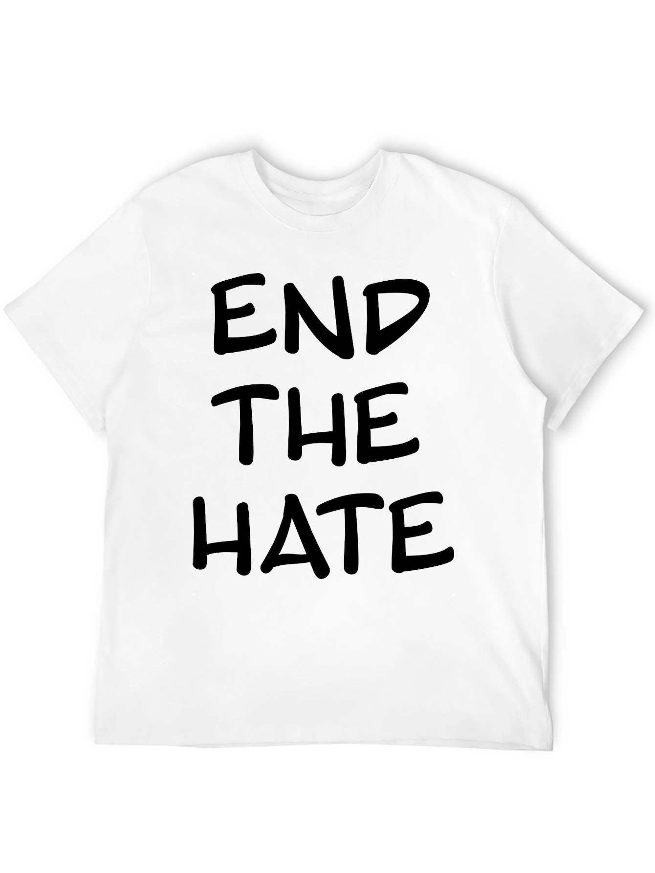 Black End The Hate Black T-Shirt view 12