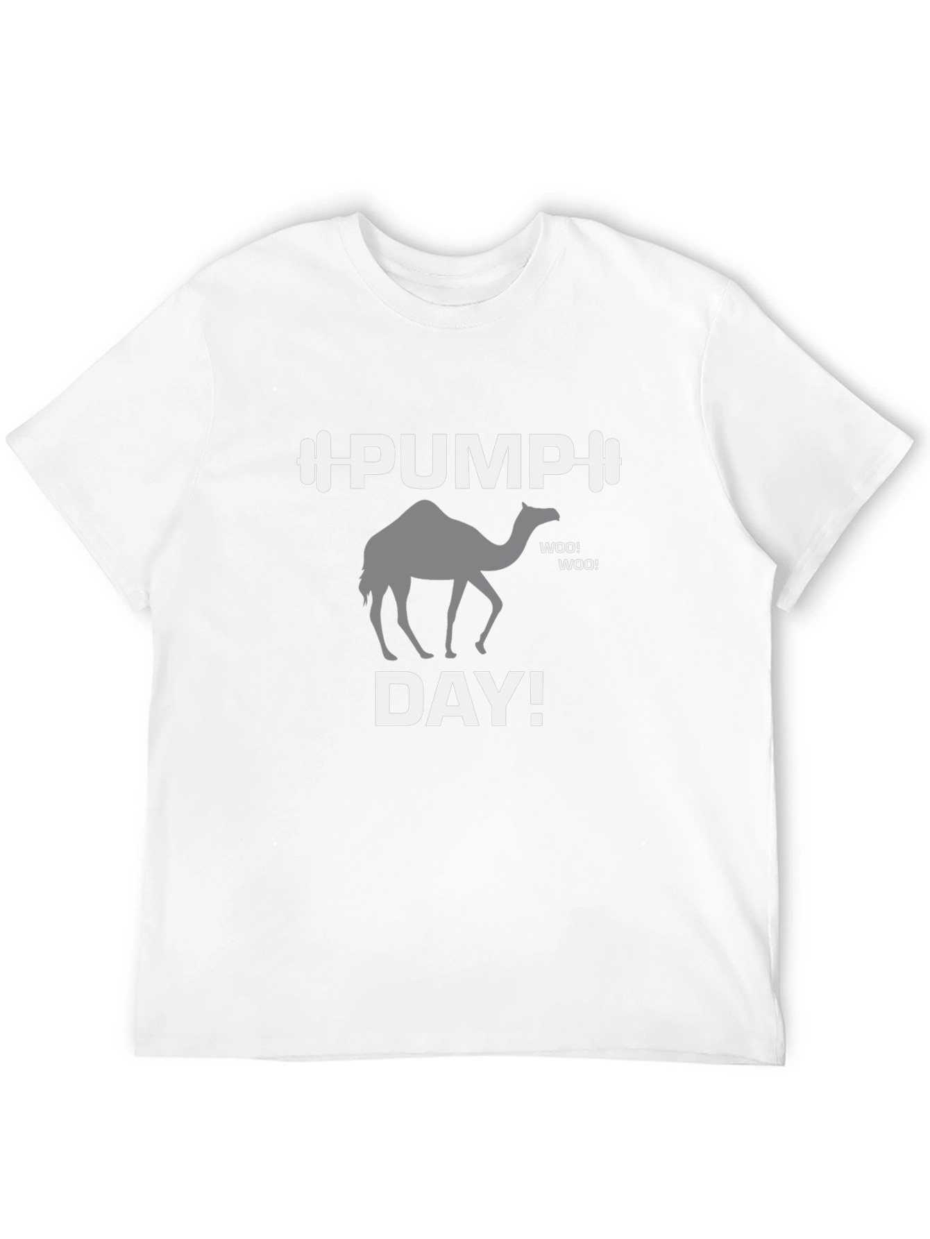 Black Pump Day Camel Graphic Tee - Black Gym Shirt view 12