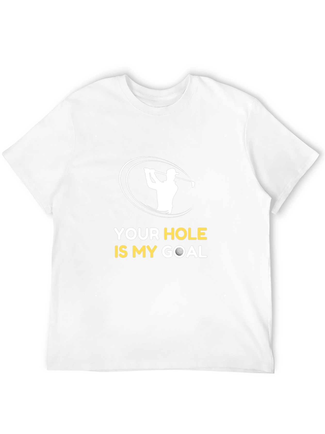 Black Funny Golf T-Shirt - Your Hole Is My Goal view 12