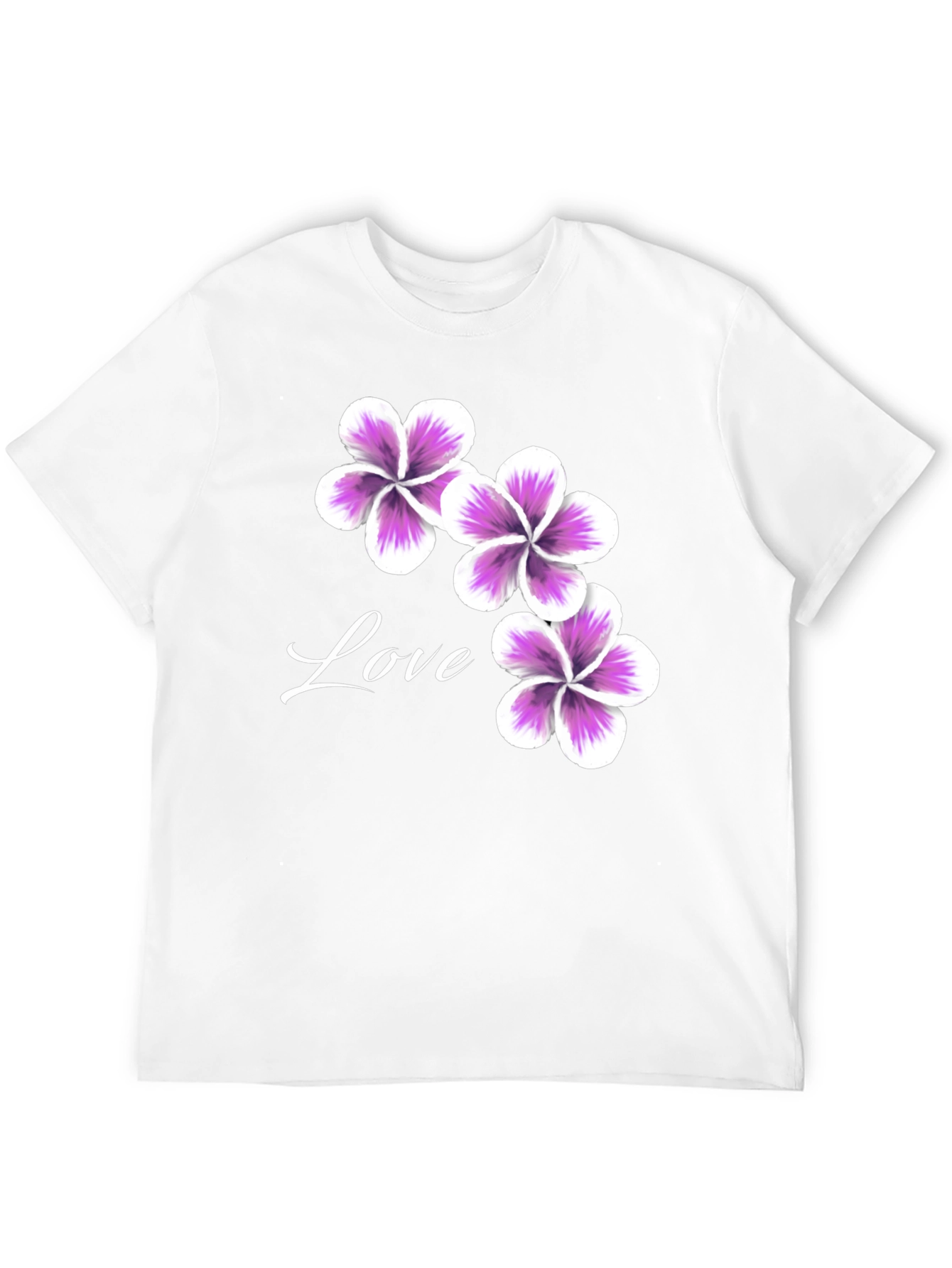 Black Floral Love T-Shirt - Casual Stylish Tee view 12