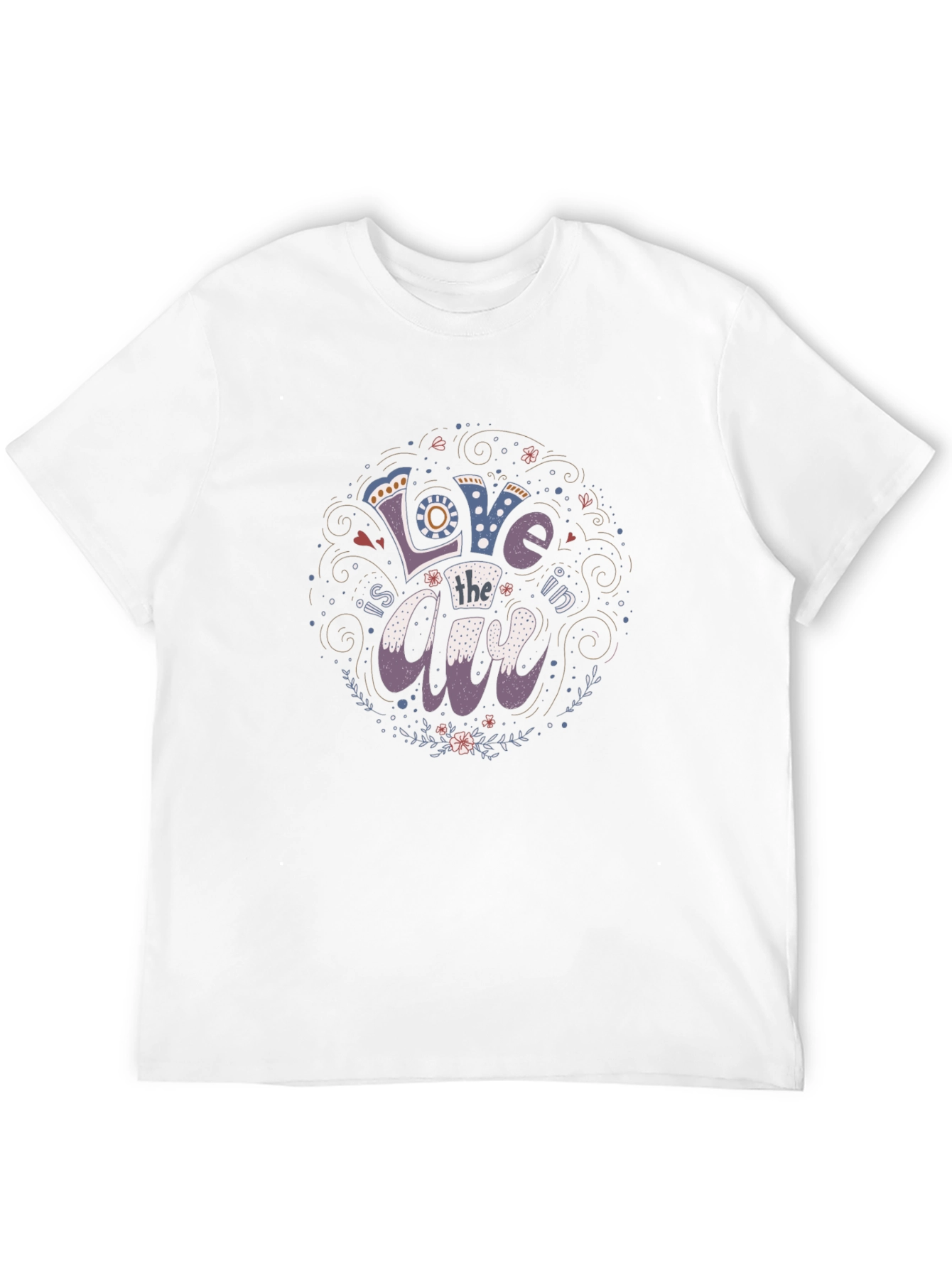 Black Love is in the Air Graphic Tee - Stylish Unisex Black T-Shirt view 12