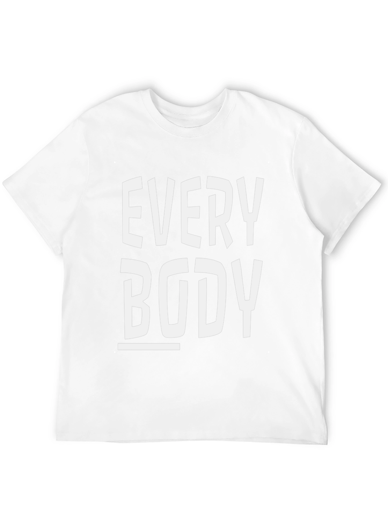 Black Everybody Graphic T-Shirt - Classic Crew Neck Tee view 12