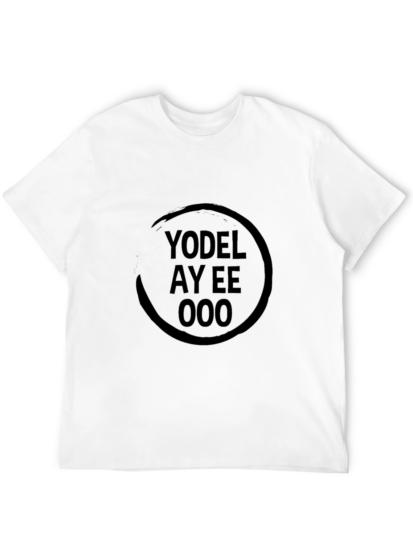 Black Yodel Ay Eee Ooo Graphic T-Shirt - Black view 12